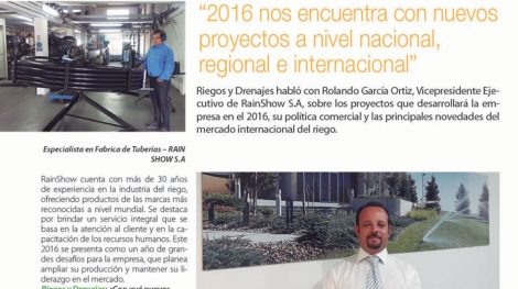 Entrevista 2016  RAIN SHOW S.A.